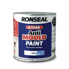 Ronseal 6 Year Anti Mould Paint 2.5L White Matt Bathroom & Kitchen
