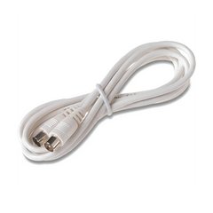 Securlec Slim TV Coax Lead 10m Aerial Cable Plug to Plug White Digital TV Signal