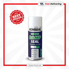 Ronseal Quick Dry Damp Seal White 400ml Aerosol Spray Paint