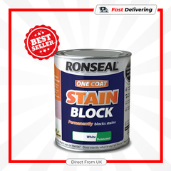 Ronseal One Coat Stain Block 750ml White Paint Primer Fast Dry