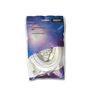 Securlec Slim TV Lead Kit Aerial Cable & Connectors Set Bubble Packed TV Signals