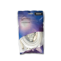 Securlec Slim TV Lead Kit Aerial Cable & Connectors Set Bubble Packed TV Signals