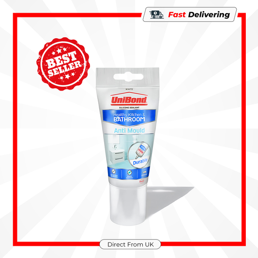 UniBond Anti Mould Kitchen & Bathroom Sealant White 150g Waterproof Silicone