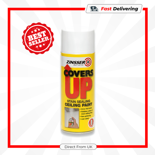 Zinsser Covers Up Oil-Based Primer Sealer 400ml Aerosol Stain Killer