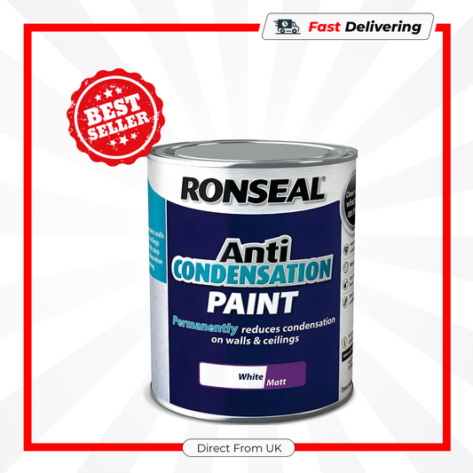 Ronseal Anti Condensation Paint White 2.5L Moisture Resistant Interior Paint