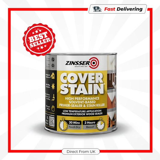 Zinsser Cover Stain Oil-Based Primer Sealer Stain Killer 1L Interior Exterior