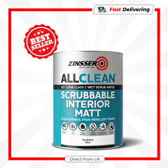 Zinsser AllClean White Scrubbable Matt Paint 5L Interior Walls & Ceilings