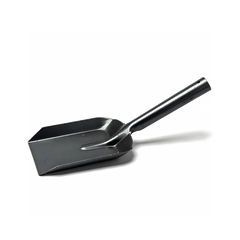 Hearth & Home Black Japanned Metal Coal Shovel 4" Fireplace Ash Scoop Tool