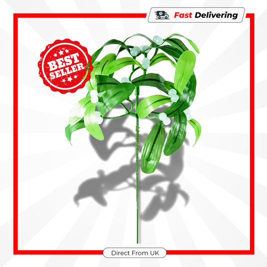 Premier Mistletoe Green Pick 18cm Christmas Floral Decoration Holiday Accent