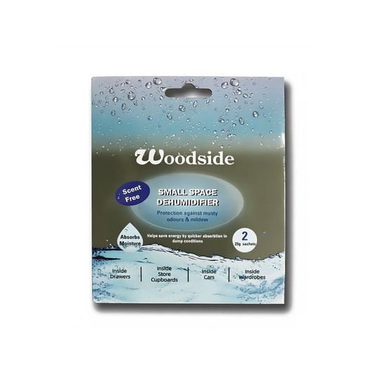 Woodside Slim Small Space Dehumidifiers 2 x 25g Sachets Wardrobe Cupboard
