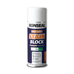 Ronseal Stain Block 400ml White Aerosol Spray Paint for Walls & Ceilings