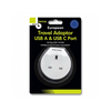 Benross European Travel Adapter 1 Way Plug USB-A USB-C Phone Charger