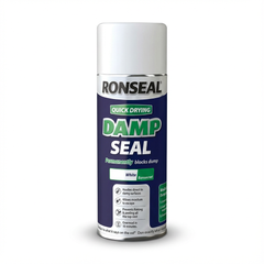 Ronseal Quick Dry Damp Seal White 400ml Aerosol Spray Paint