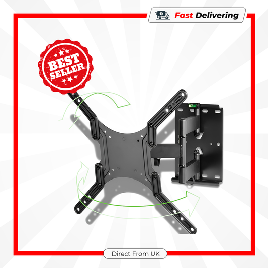 Vivanco Slim Tilt & Swing TV Wall Mount Bracket Adjustable Up to 55 Inch