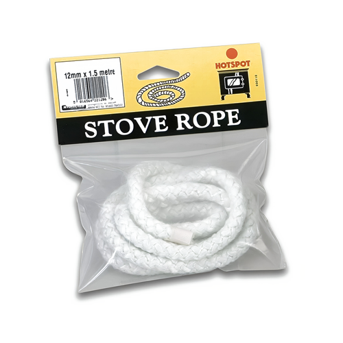 Hotspot Stove Rope 12mm x 2m High Temp Sealing Fibre for Stoves & Boilers