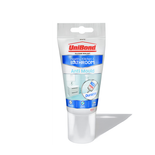 UniBond Anti Mould Kitchen & Bathroom Sealant White 150g Waterproof Silicone