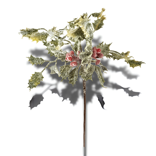 Premier Holly Berry Pick 30cm Christmas Floral Decoration Festive Accent