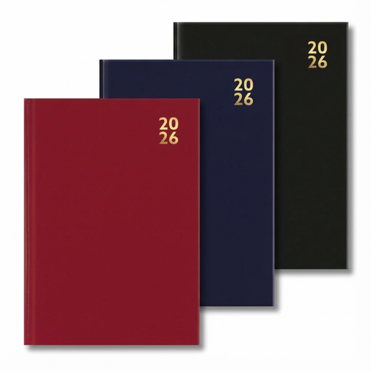 IG Design A5 Hardback Diary Week-to-Page Planner 2025 Organiser Notebook