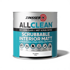 Zinsser AllClean White Scrubbable Matt Paint 5L Interior Walls & Ceilings