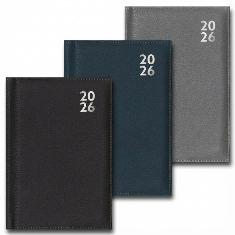 Ig Design A5 Premium Diary Week Day to Page Hardback Planner 2025