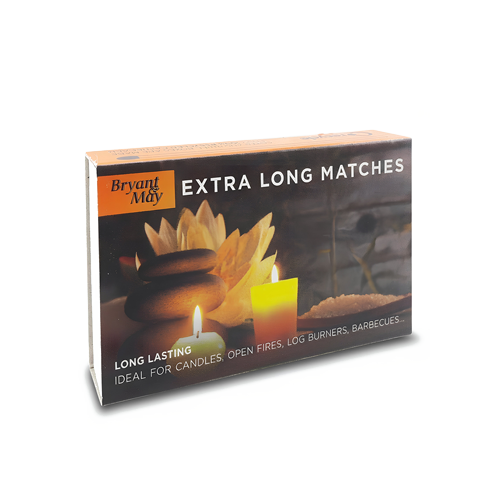 Bryant & May Extra Long Safety Matches 45 Pack Candles, Fireplaces, BBQ