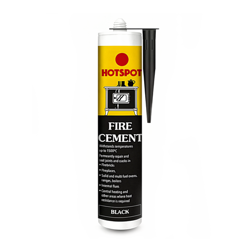 Hotspot Fire Cement Black 310ml High Temperature Stove Fireplace Sealant