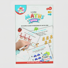 IG Design Wipe Clean Learn Maths Book Kids Early Number Practice Educational