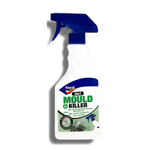 Polycell Mould Removal Spray 500ml Mould Killer Fungicide for Walls & Ceilings