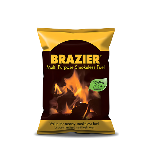 Brazier Smokeless Fuel 10kg Clean Burning Coal for Open Fires & Stoves