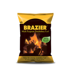 Brazier Smokeless Fuel 10kg Clean Burning Coal for Open Fires & Stoves