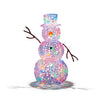Premier Multi Action Lit Snowman 90cm 80 Multi Coloured LEDs Christmas Decor