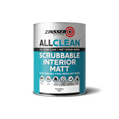 Zinsser AllClean White Scrubbable Matt Paint 5L Interior Walls & Ceilings