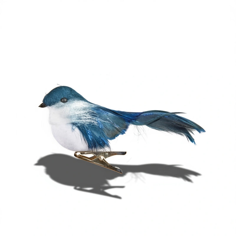 Premier Midnight Blue Clip On Robin 11cm Christmas Tree Ornament Decoration
