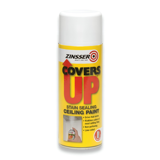 Zinsser Covers Up Oil-Based Primer Sealer 400ml Aerosol Stain Killer