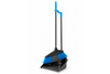 Long Handle Dustpan And Brush 2 Piece Set Dust Upright Broom Grey Blue Pink