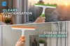 Window Squeegee 26cm Shower Glass Cleaner Wiper Multi Color Soft Grip Tools