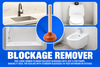 SUPAHOME  RUBBER SINK TOILET DRAIN BATH PLUNGER TOOL UNBLOCKED BATHROOM KITCHEN