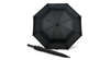 Drizzles Striped Folding Umbrella Wind Resistant Double Canopy Compact Rain Travel