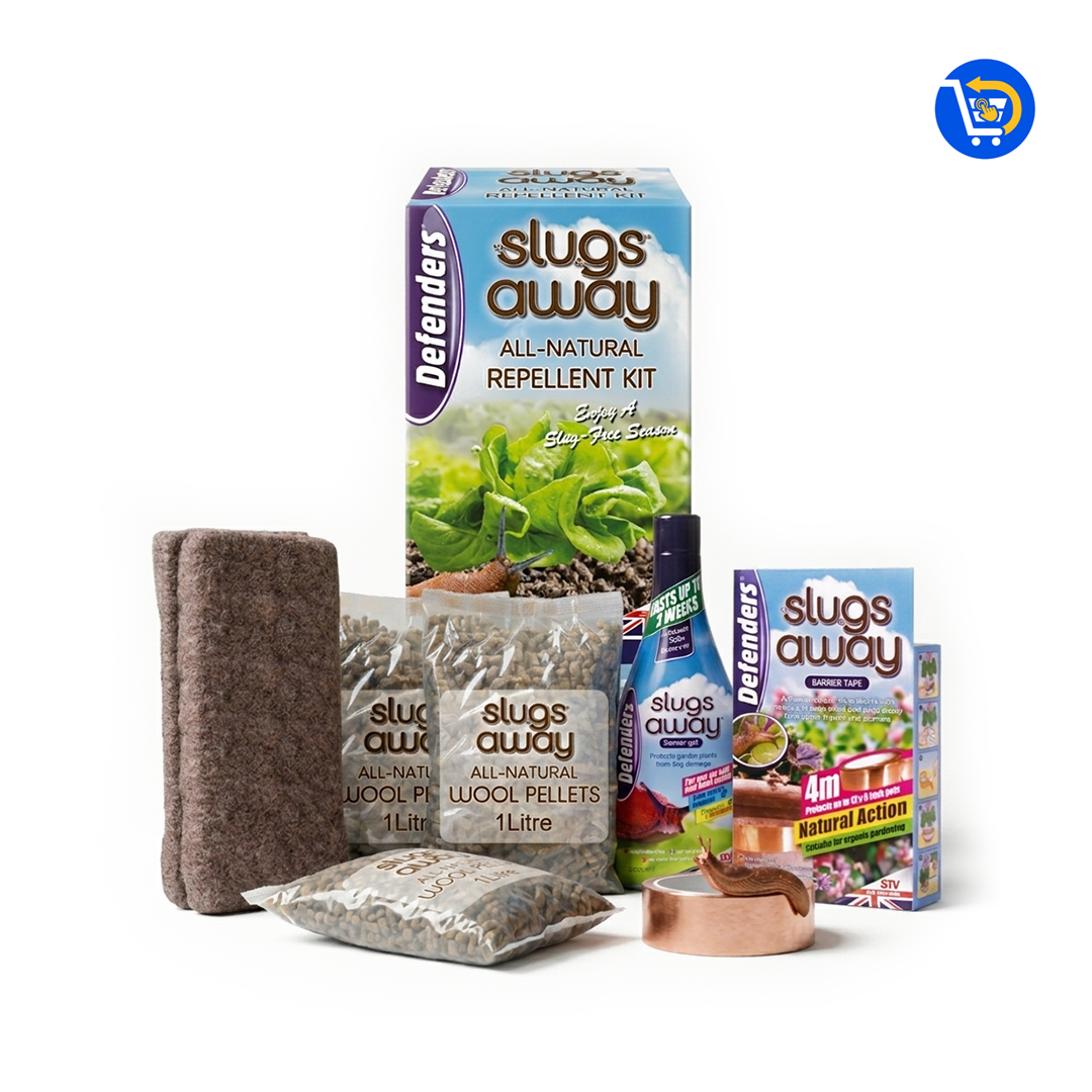 Slugs Away All Natural Wool Pellets Slug Deterrent Repellent Kit Protect Gardens