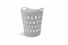 Signature Large Flexible Laundry Basket Grey Clothes Washing Hamper Storage Bin