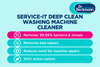 Dr beckmann service deep clean washing machine cleaner removes 99 bacteria UK 250g