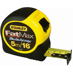 Stanley FatMax Blade Armor Metric/Imperial Tape Length: 5m (16ft) x Width: 32mm