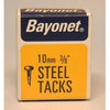 Bayonet Tacks (Fine Cut Steel) Blue (Box Pack) 10mm