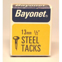 Bayonet Tacks (Fine Cut Steel) Blue (Box Pack) 13mm