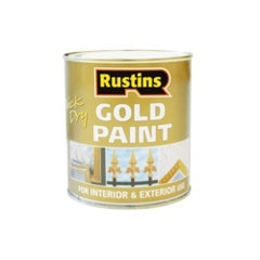 Rustins Quick Dry Paint Gold 250ml