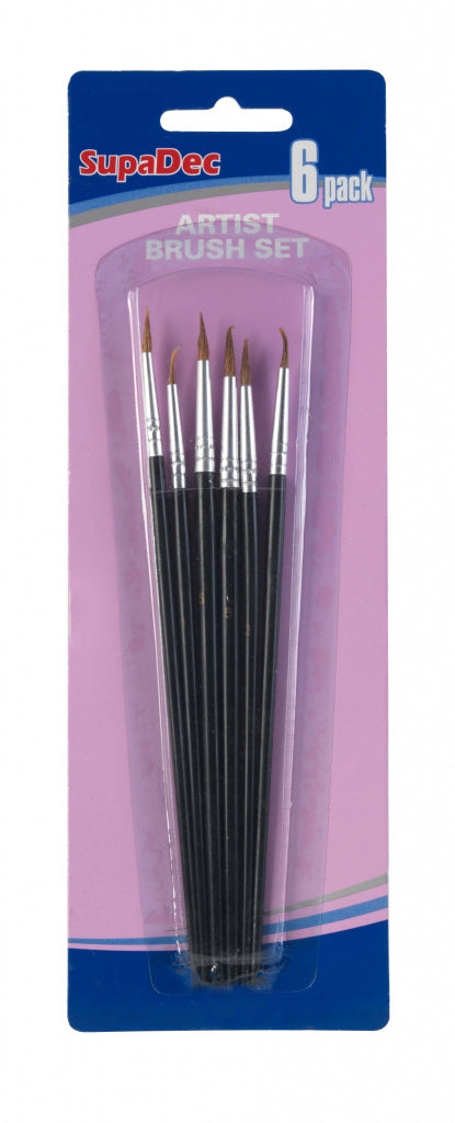 SupaDec Artist Brush Set 6 Piece