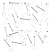 Securlec Cable Clips Flat Grey 2.5mm 100 Piece