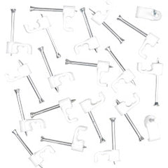 Securlec Cable Clips Flat Grey 2.5mm 100 Piece