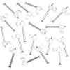 Securlec Cable Clips Round Pack of 100 2.5mm White