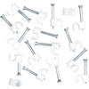 Securlec Cable Clips Round White 4mm 100 Piece